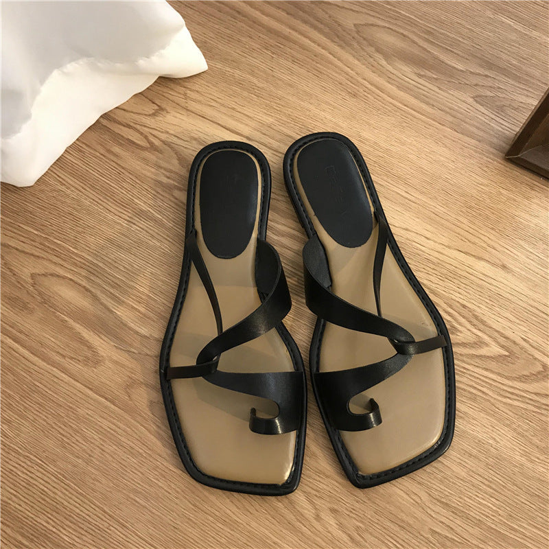 Dame elegante krydsrem slide sandaler Stilla