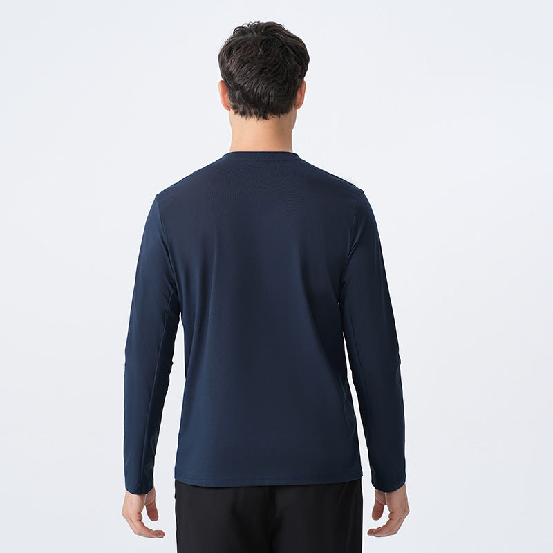 Herrer Sporty Langærmet T-shirt med funktionel krave Stilla