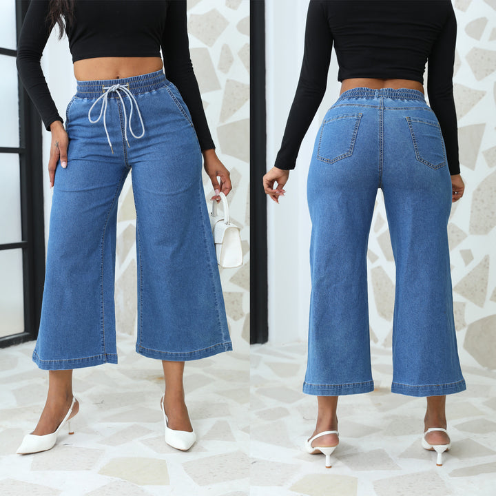 Dame Løst skåret jeans med gummibånd Stilla