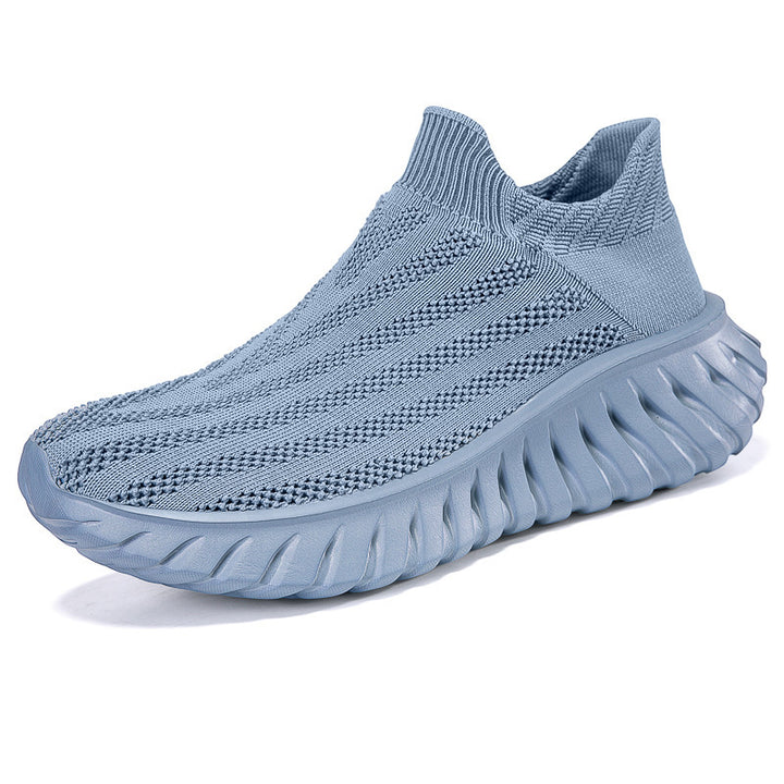 Unisex nan sømløs strik-sneaker med elastisk sokkrave og profileret dæmpningssålprofil Skovae