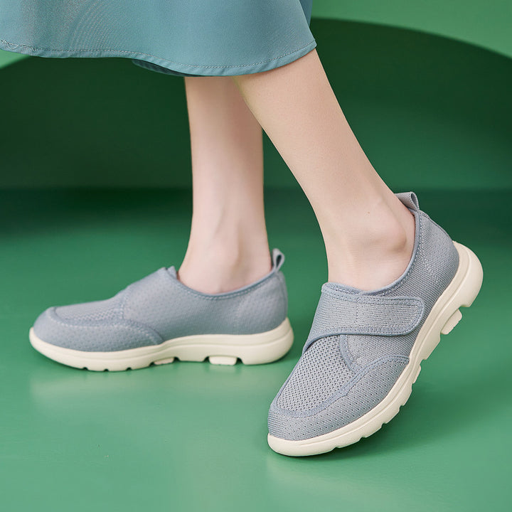 Dame komfortable Sneakers med praktisk velcro og åndbart overmateriale Stilla