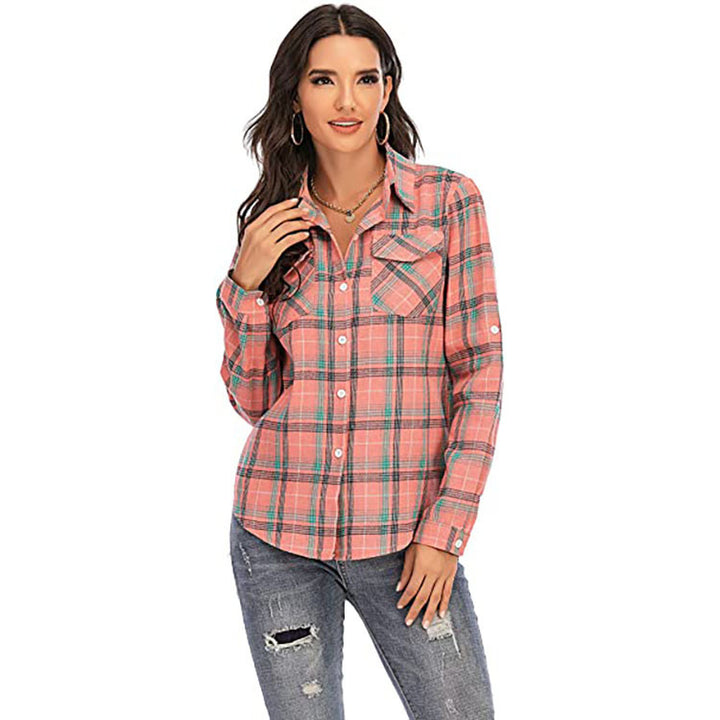 Dameternettern flannelbluse Stilla
