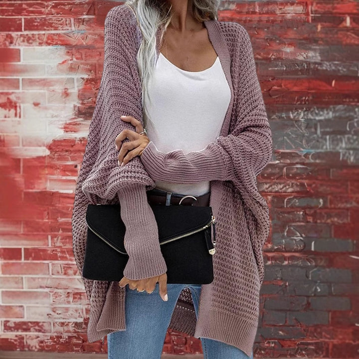 Dame Oversized Strikjakke Stilla