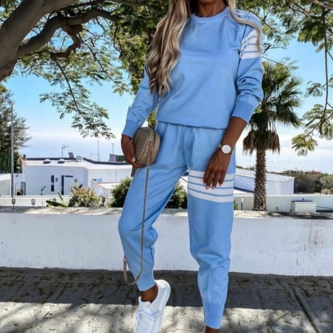 Dame Elegant og Casual Lounge Set med Loose Fit Skovae