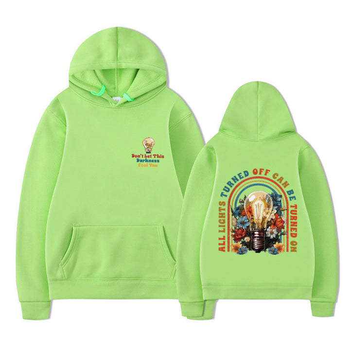 Kvinders hoodie med farverigt design og afslappet pasform Skovae