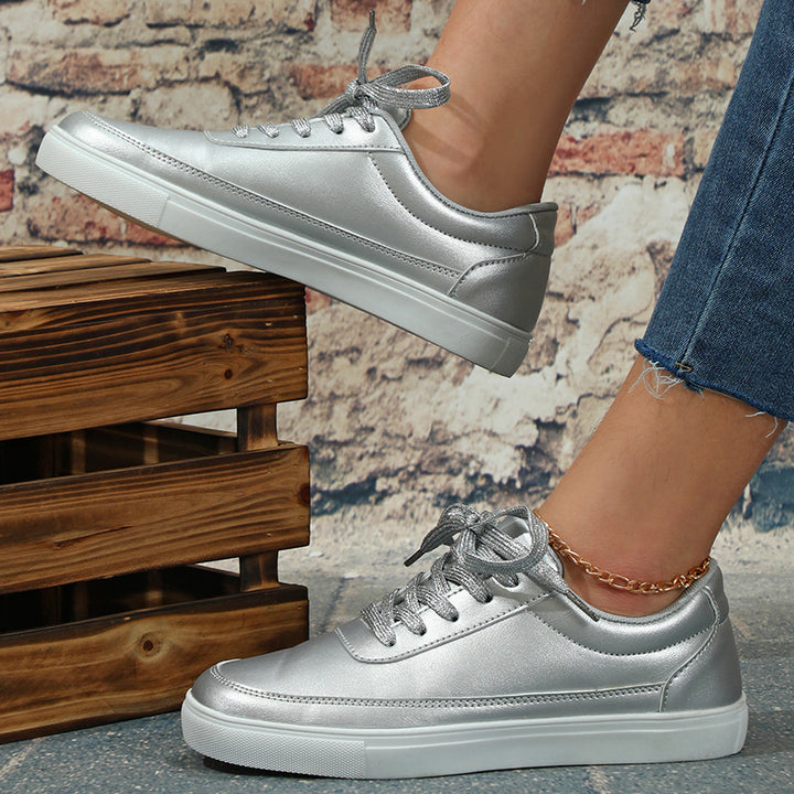 Dame Mode Sneakers med innovativ glimmeroverflade Stilla