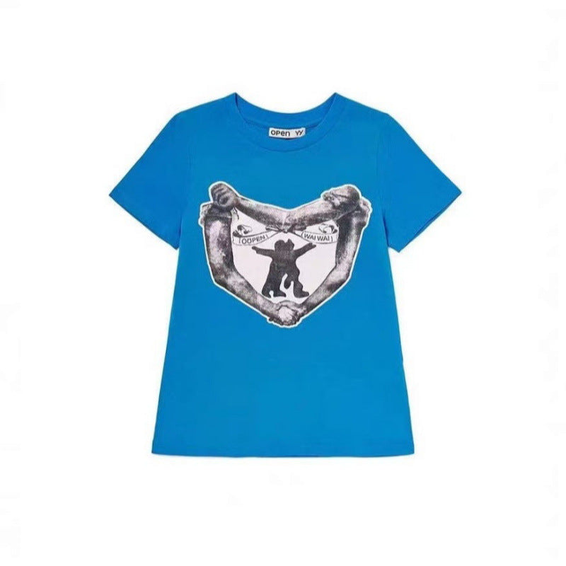 Dame Grafisktryk Kortærmet T-shirt Stilla