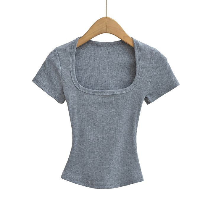 Dame figursyet rundhalset T-shirt lavet af kvalitetsjersey Stilla
