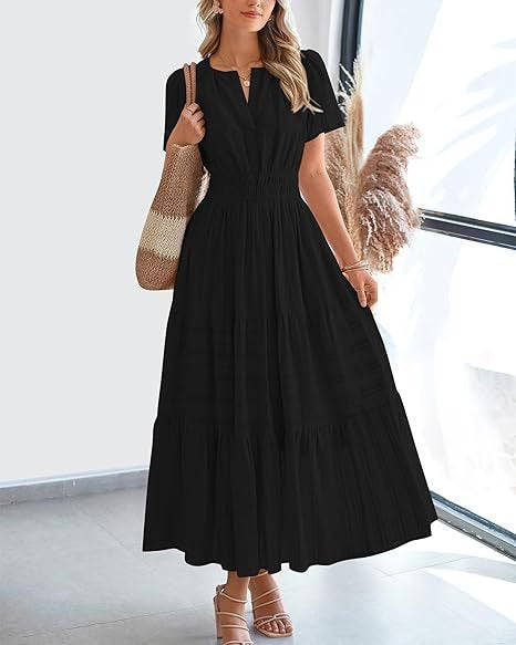 Dame Maxi-Kjole i afslappet Boho-stil Stilla
