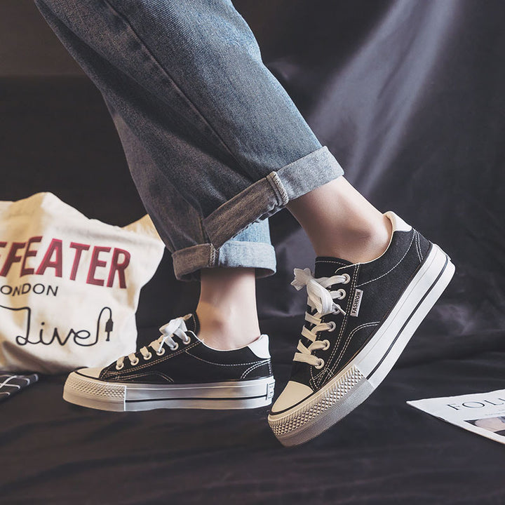 Dame platform sneakers med robust overdel og stabil sål Stilla