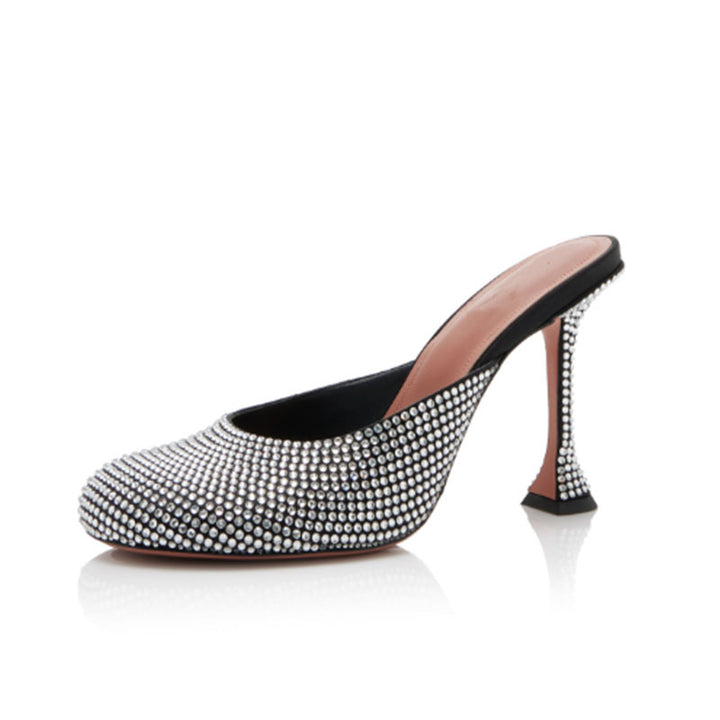Femme Strass-besatte Slide-Mules Stilla