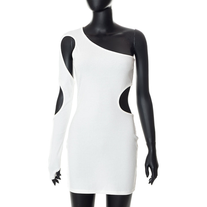Femme Én-Skulder Cut-Out Bodycon Kjole Stilla