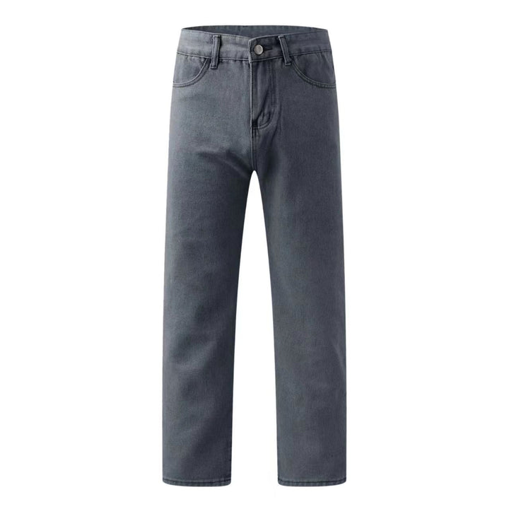 Dame Højkvalitets Lige Jeans med Høj Talje og Klassiske Sømmene Stilla