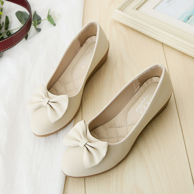 Dame elegante Ballerinas med raffineret sløjfe-design og blød polstring Stilla