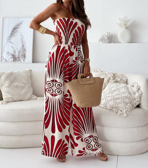 Dame Horizontale Striped Jumpsuit Stilla