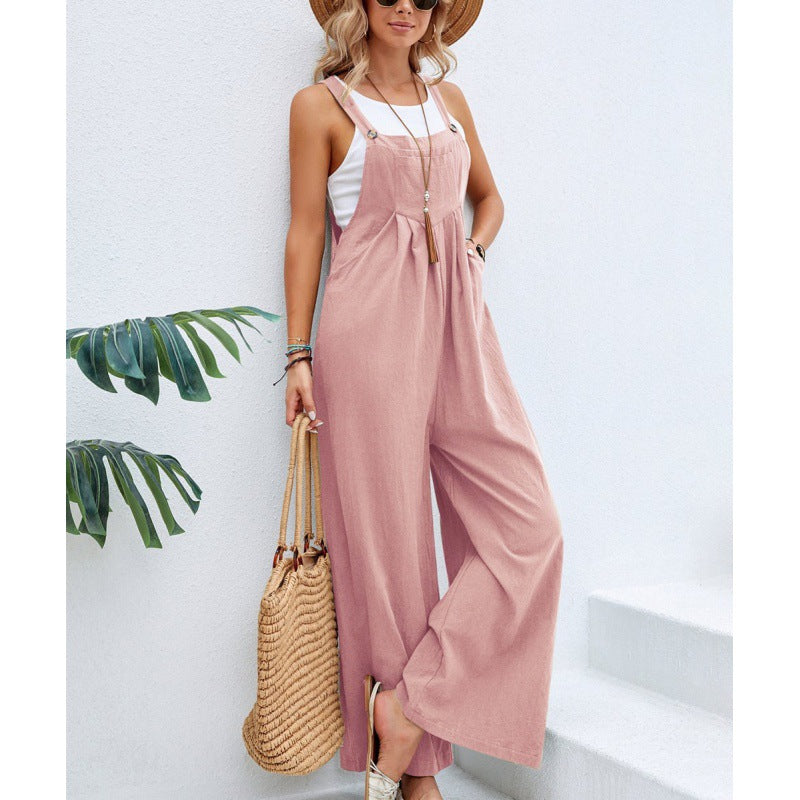 Damer Casual Overall i Boho-stil Stilla
