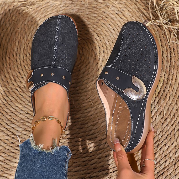Dame Komfortable Clogs med elegante udsmykninger Stilla
