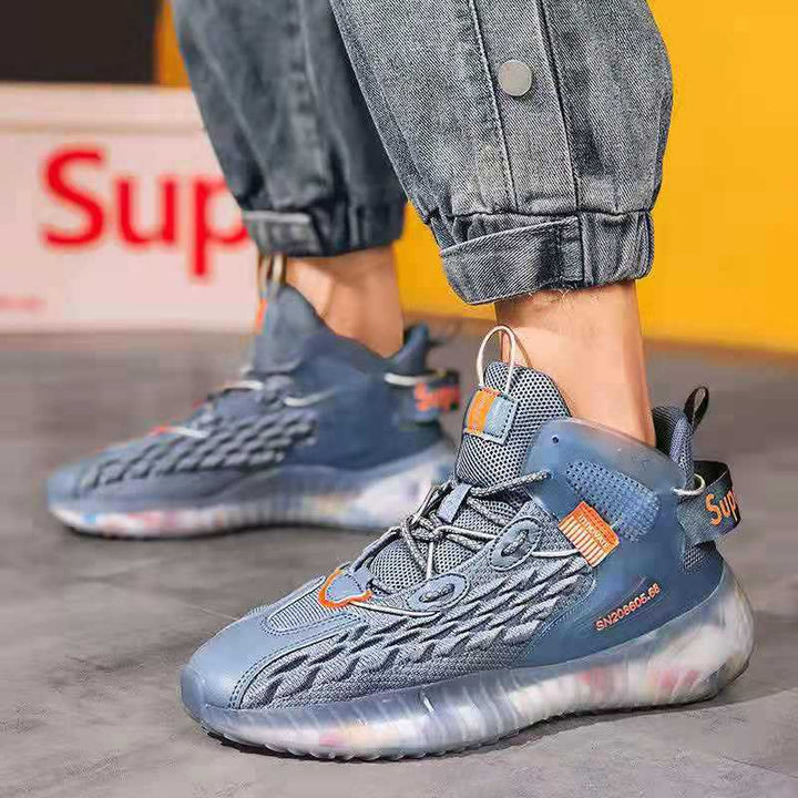 Unisex nan avantgardistisk hybrid-sneaker med struktureret flettetapplikation og støttende hælbro Skovae