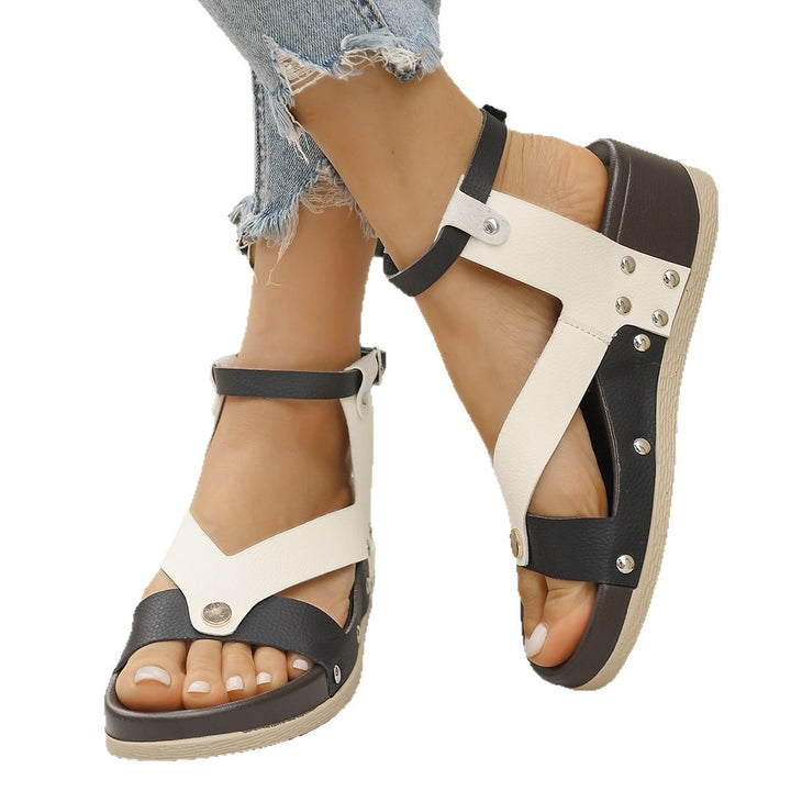 Dame komfortable sandaler med florale accenter Stilla