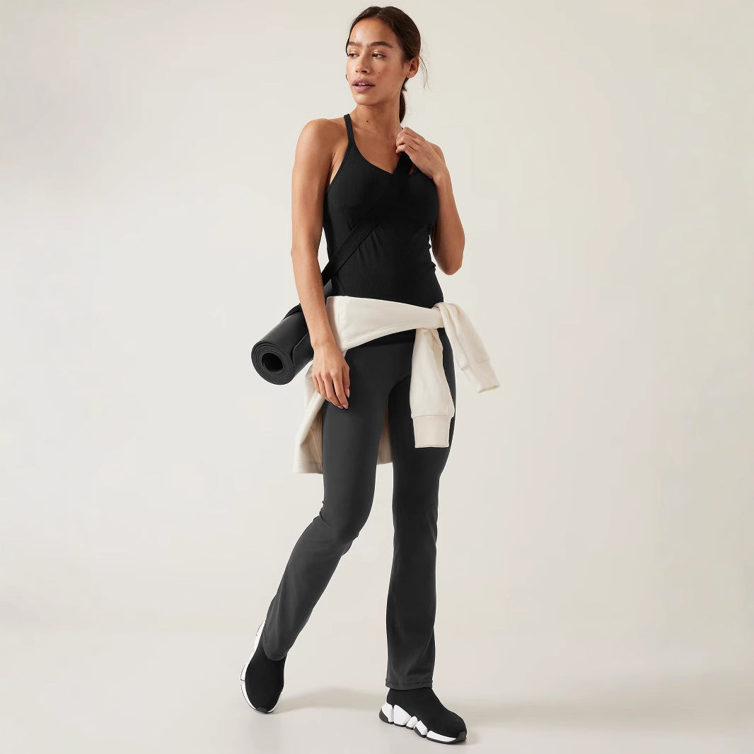 Dame sports tanktop med fin rib struktur Stilla