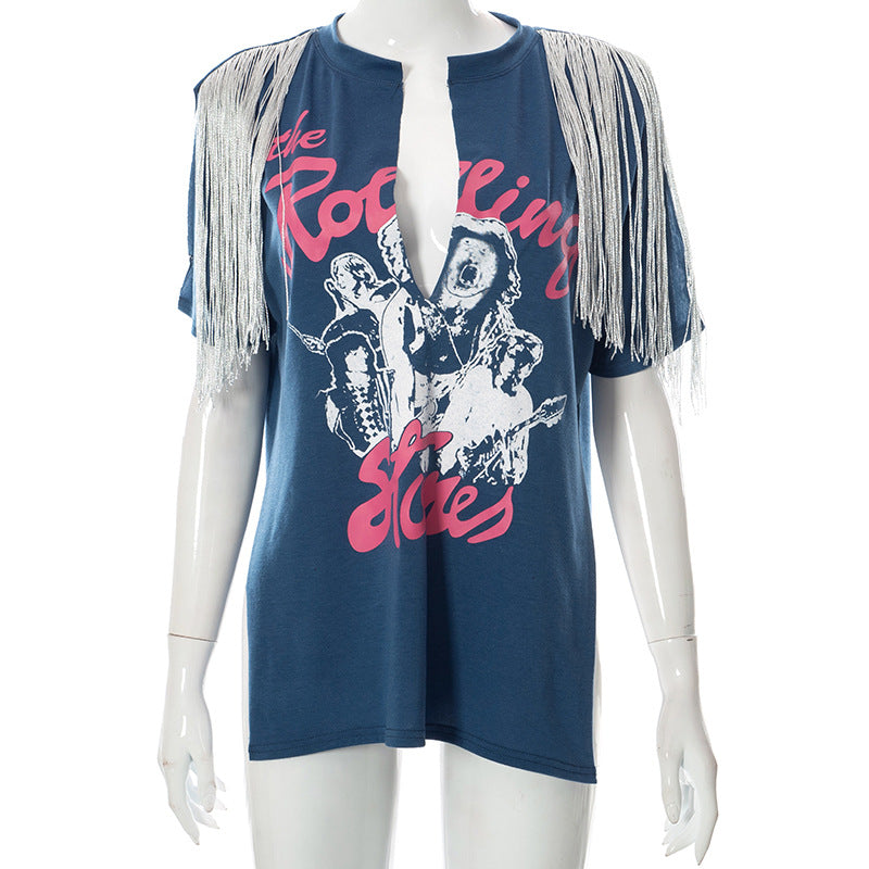 Femme Grafik Oversized T-Shirt Stilla