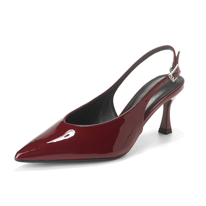 Dame Sling-Pumps med elegant spids form og justerbar rem Stilla