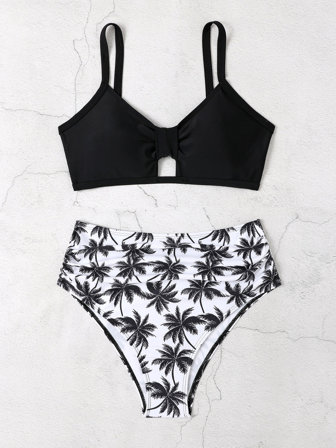 Dame Højtaljede Blomster Bikini Sæt Stilla