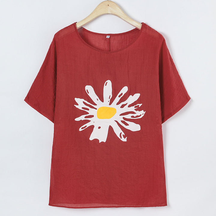 Dame Casual Grafik T-shirt Stilla