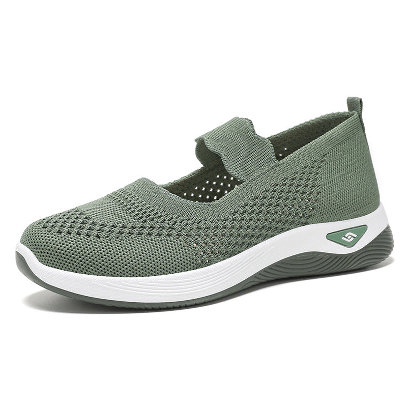 Dame Åndbare Slip-On Fritidssko med justerbar rem og skridsikker sål Stilla