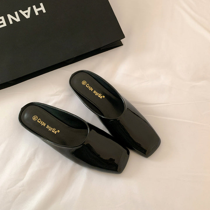 Dame elegante Mules lavet af høj kvalitet laklæder Stilla