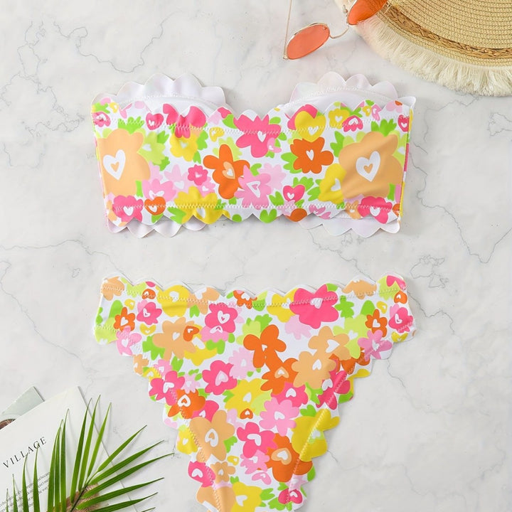 Dame bikini-sæt med floral mønster Skovae