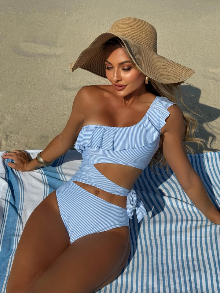 Femme Cutout One-Shoulder Badedragt Stilla