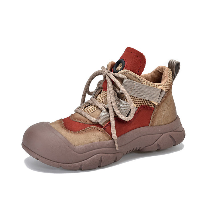 Dame Outdoor Sneakers i sporty design med elastisk snørresystem og skridsikker sål Stilla