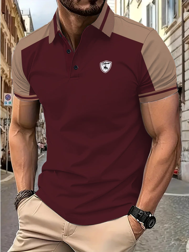 Herrer Poloshirt med moderne snit og højkvalitets bomuldsblanding Stilla