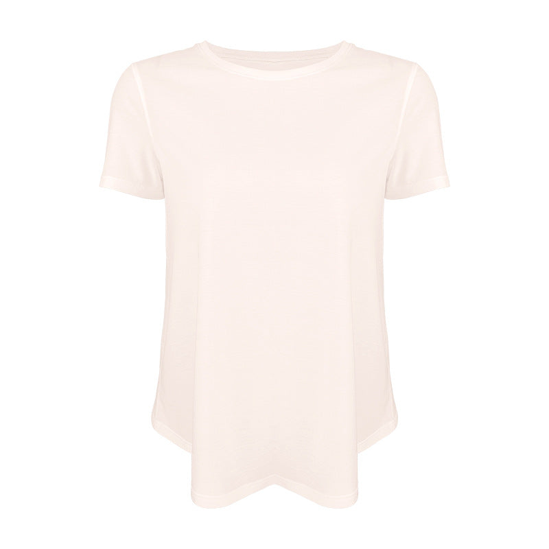 Dame afslappet T-shirt med åndbart funktionsmateriale og generøs skæring Stilla