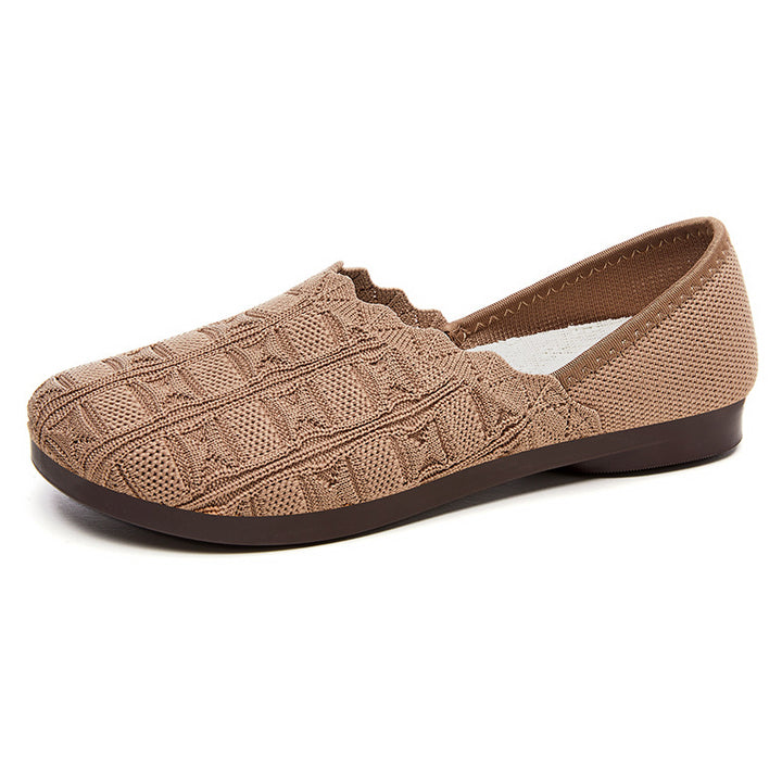 Femme Slip-On Komfort Vandresko med fleksibelt strik-overmateriale Stilla