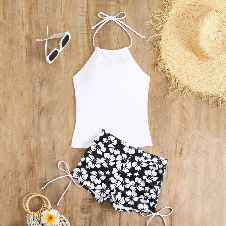 Dame Tankini-sæt med justerbare stropper og moderne shorts-design Stilla