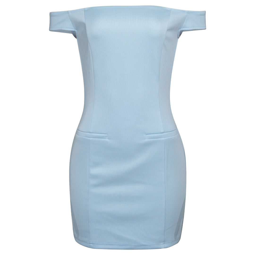 Dame Off-Shoulder Minikjole med figursyret schnit og elegante detaljer Stilla