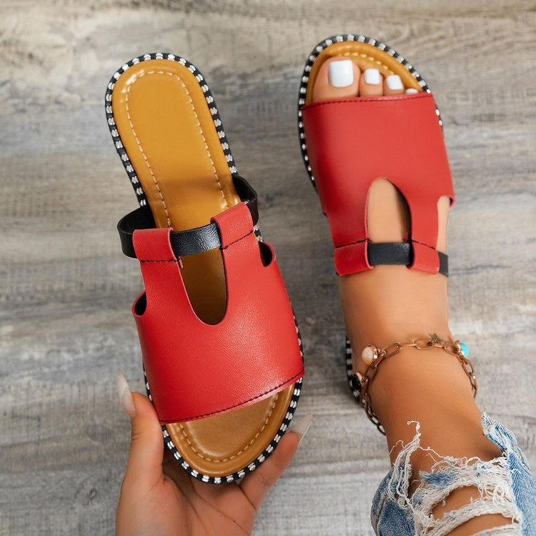 Dame Sling-sandaler med moderne slidsdesign og komfortabelt fodsenge Stilla