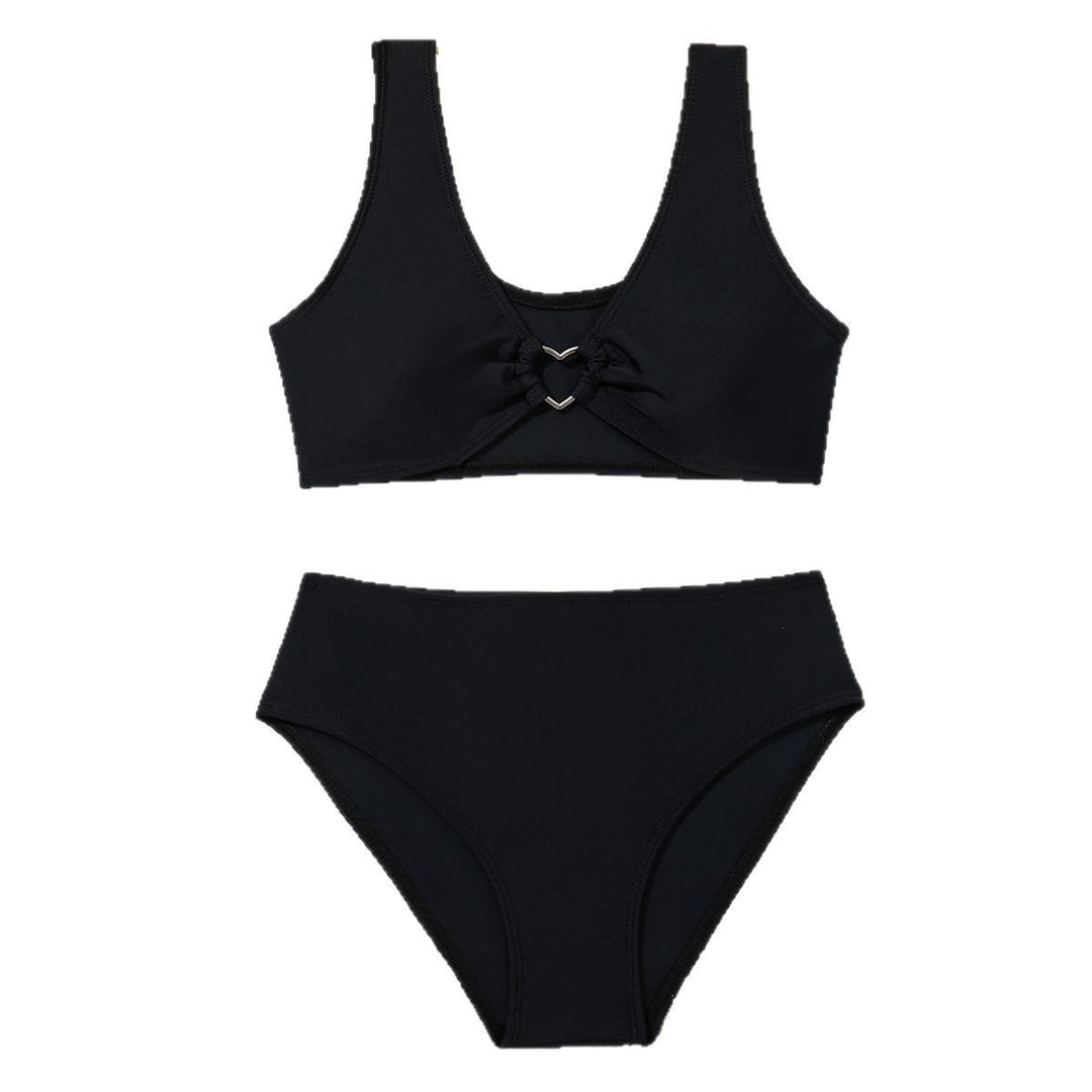Dame Sport-Bikini-Sæt med højt udskårne trusser og smart rynkning Stilla