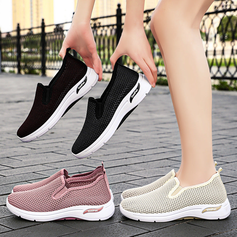 Dame Behagelige Slip-On Sneakers med åndbart Overmateriale Stilla