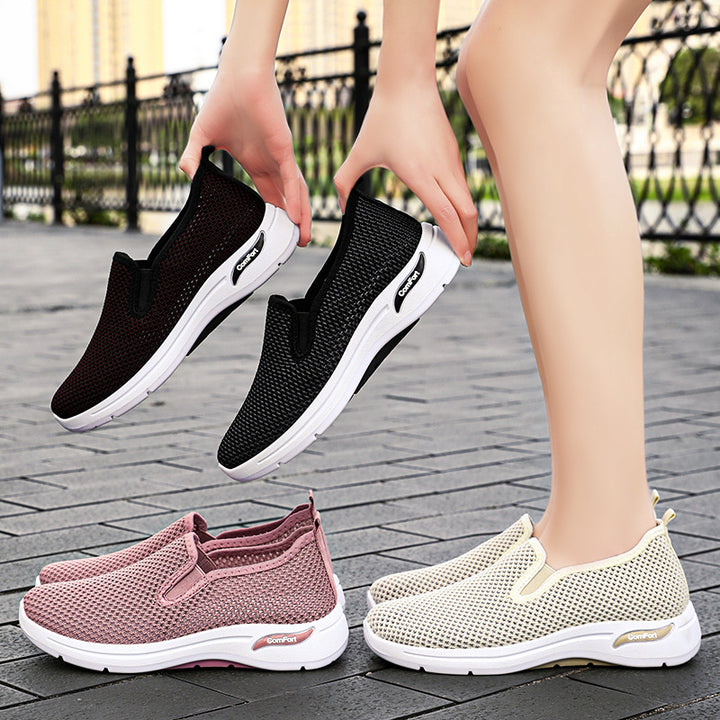 Dame Behagelige Slip-On Sneakers med åndbart Overmateriale Stilla