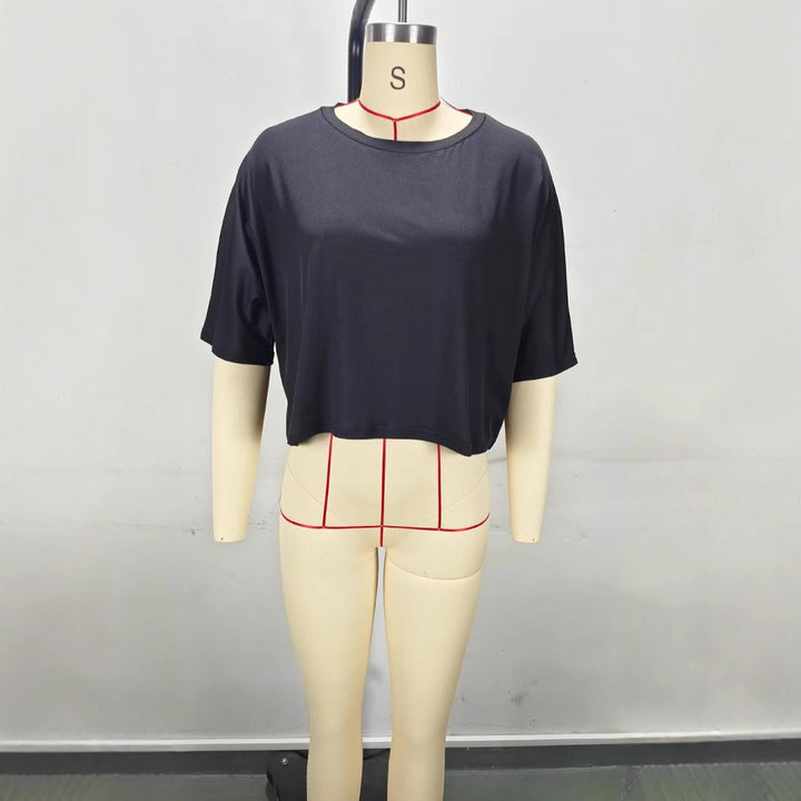 Dame crop-top med bred pasform Skovae