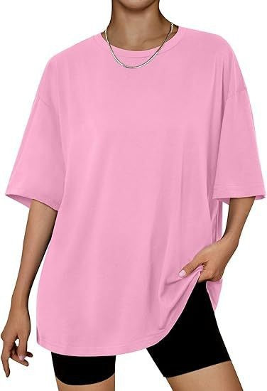 Dame Oversized Struktur T-Shirt Stilla