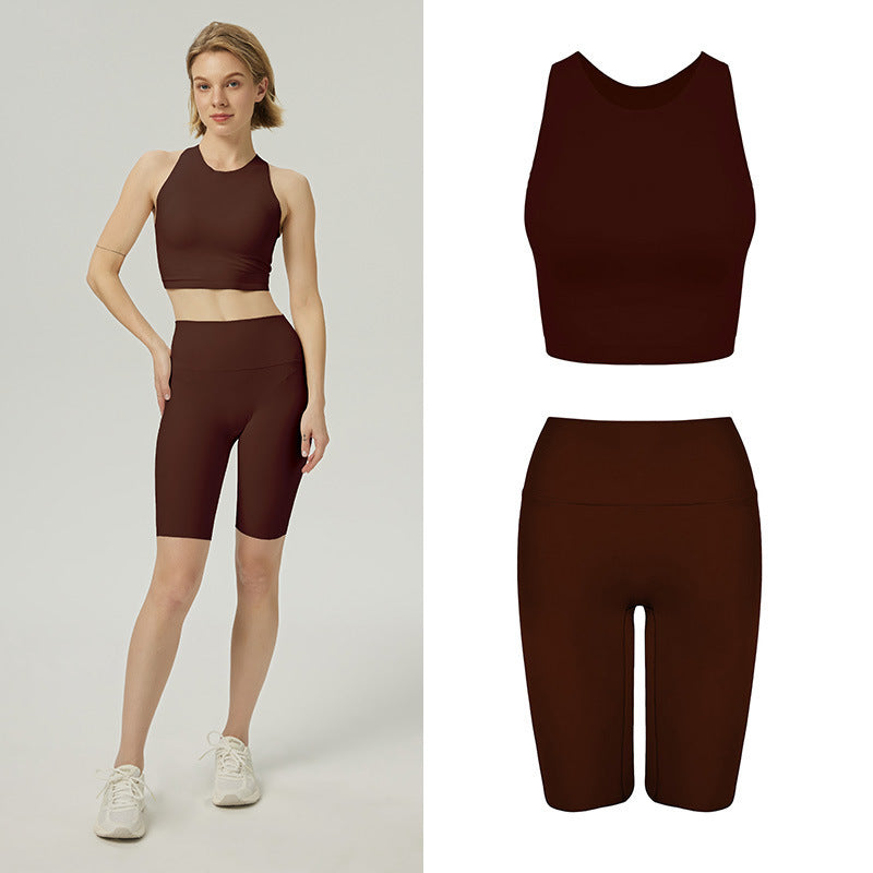 Dame Sporty Sæt med høj talje og racerback-design Stilla