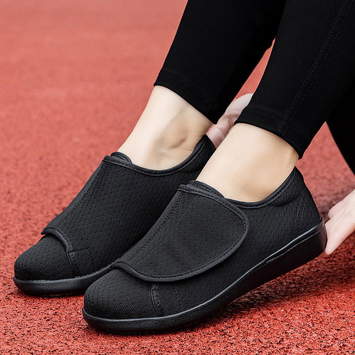 Herre nan orthopædisk tøfler med justerbar velcro, åndbart mesh og støddæmpende skumgummisål Skovae