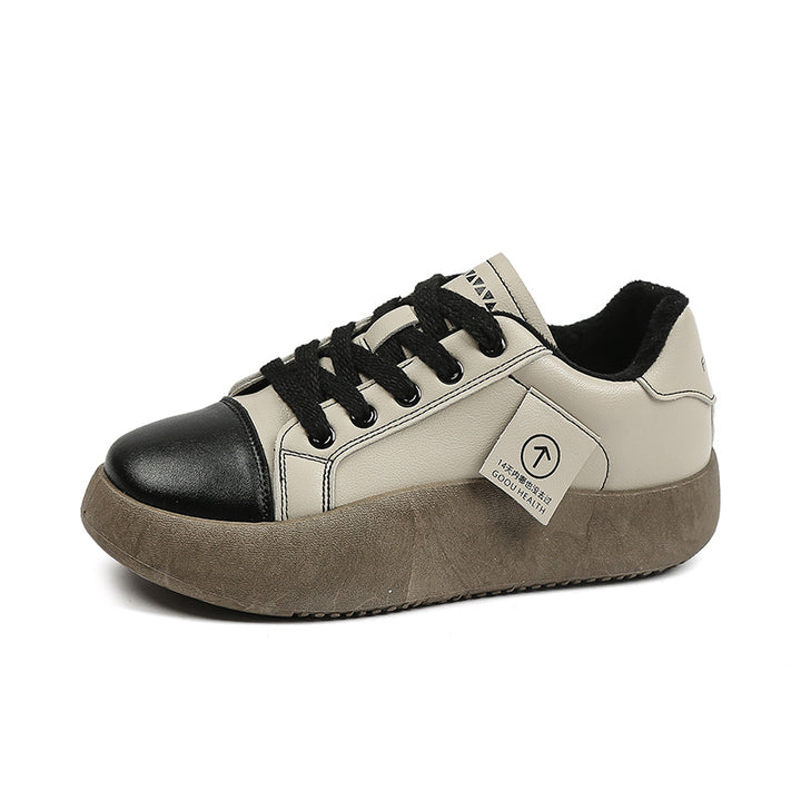Dame sneakers i casual design med højkvalitets læderoverflade og skridsikker sål Stilla