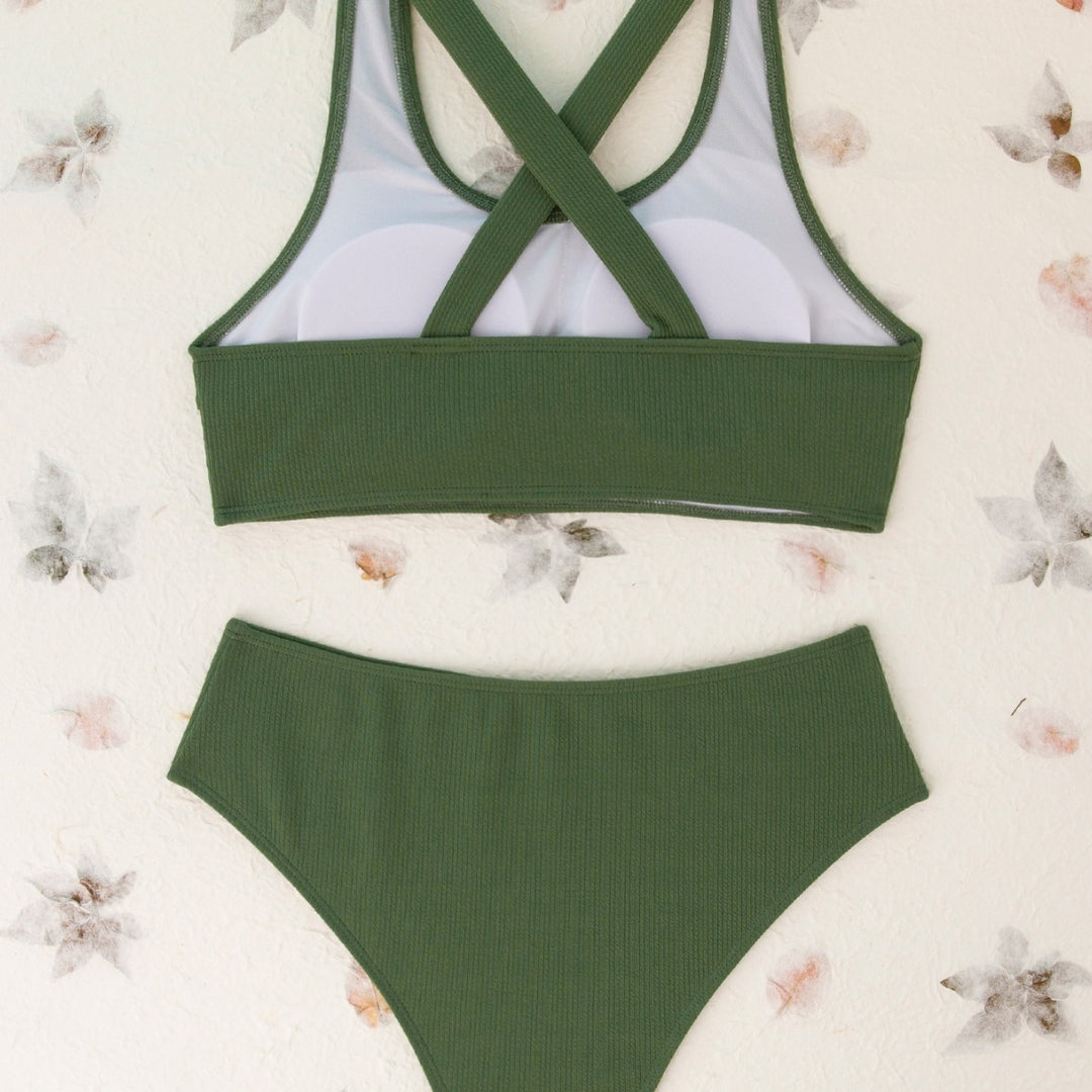 Dame Sport-Bikini med cross-design og behagelig pasform Stilla