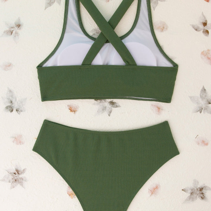 Dame Sport-Bikini med cross-design og behagelig pasform Stilla