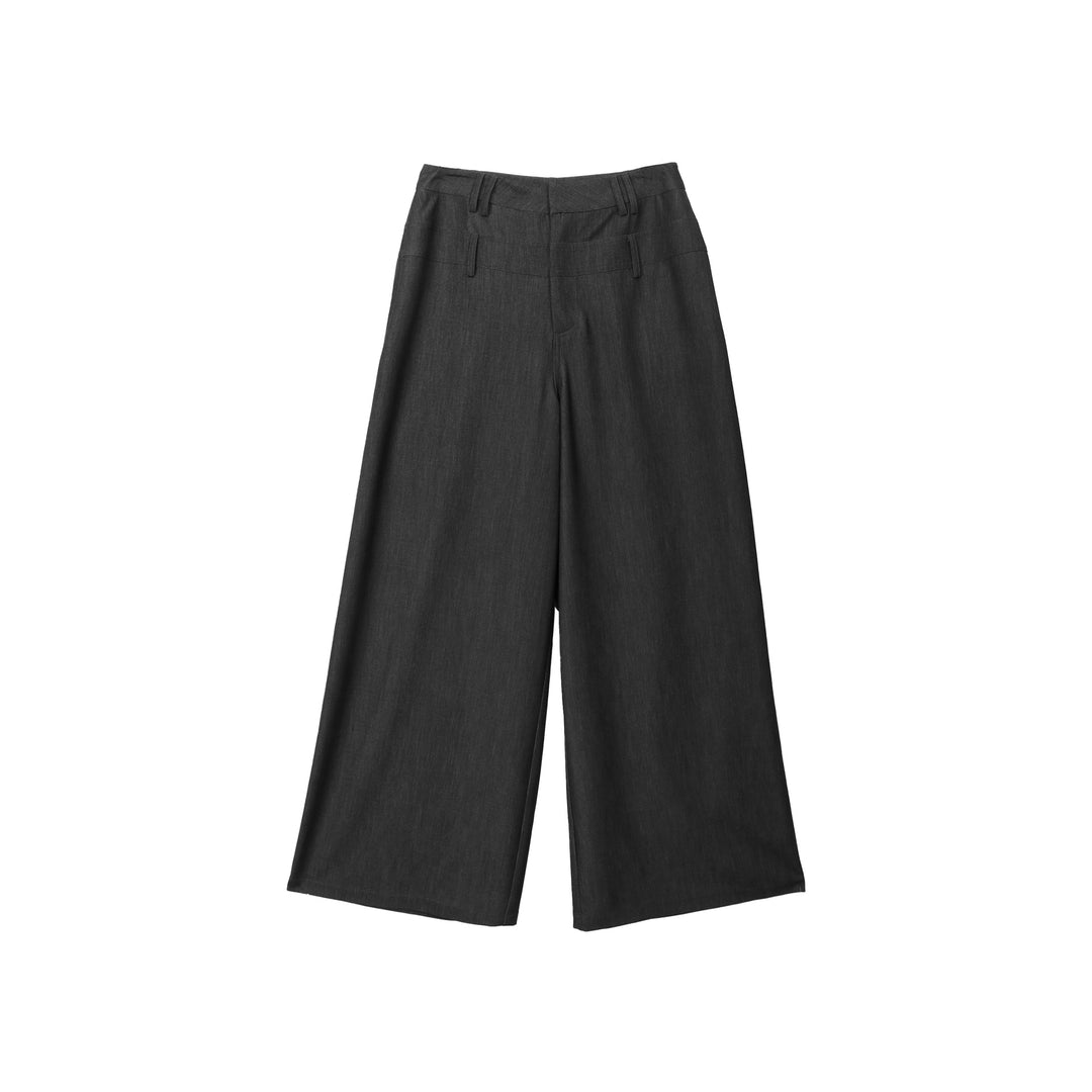 Dame langærmet top med raffinerede flæsedetaljer og asymmetrisk design Stilla